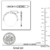 0.12 Carat (ctw) Round Lab Grown Diamond Ladies 7 Stone Infinity Swirl Wedding Band 10K White Gold