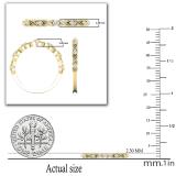 0.12 Carat (ctw) Round Lab Grown Diamond Ladies 7 Stone Infinity Swirl Wedding Band 14K Yellow Gold