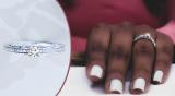 0.30 Carat (ctw) Round Lab Grown White Diamond with Accent Wedding Ring for Her | 10K White Gold