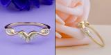 Round Lab Grown White Diamond Leaf Design Carved Fashion Wedding Band for Women (0.13 ctw, Color H-I, Clarity SI2) in 14K Yellow Gold