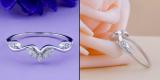 Round Lab Grown White Diamond Leaf Design Carved Fashion Wedding Band for Women (0.13 ctw, Color H-I, Clarity SI2) in 925 Sterling Silver