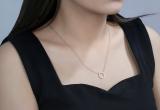 Round Lab Grown White Diamond Open Eternity Circle of Life Pendant for Her (0.20 ctw Color H-I Clarity SI2) in 14K Yellow Gold