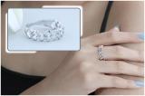 Lab Grown Round White Diamond Cuban Style Engagement Ring for Women (0.22 ctw Color H-I Clarity SI2) in 925 Sterling Silver