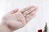 Round Lab Grown White Diamond Concave Square Unisex Stud Earrings (0.15 ctw, Color H-I, Clarity SI) in 925 Sterling Silver in Screw Back