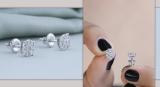 Round Lab Grown White Diamond Halo Illusion Set Screwback Stud Earrings for Women (0.27 ctw, Color H-I, Clarity SI2) in 925 Sterling Silver