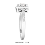 IGI Certified 1.48 Cttw Cushion & Round Lab Grown Diamond Solitaire Engagement Ring, 925 Sterling Silver