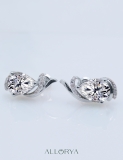 IGI Certified 2.56 Cttw Pear & Round Lab Grown Diamond Teardrop Stud Earrings, 10K White Gold in Push Back