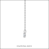 0.50 Cttw Oval Lab Grown Diamond V Bail Solitaire Pendant with 18 inch Silver Chain, 10K White Gold