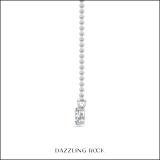 IGI Certified 1.25 Cttw Oval Lab Grown Diamond V Bail Solitaire Pendant with 18 inch Silver Chain, 10K White Gold