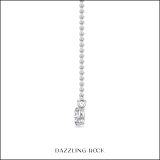 IGI Certified 2.50 Cttw Oval Lab Grown Diamond V Bail Solitaire Pendant with 18 inch Gold Chain, 10K White Gold