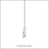 IGI Certified 0.75 Cttw Pear Cut Solitaire Lab Grown Diamond Classic Pendant with 18 inch Gold Chain, 10K White Gold