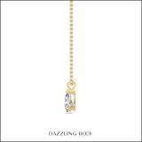 IGI Certified 1.00 Cttw Pear Cut Solitaire Lab Grown Diamond Classic Pendant with 18 inch Gold Chain, 14K Yellow Gold