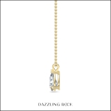 IGI Certified 3.00 Cttw Pear Cut Solitaire Lab Grown Diamond Classic Pendant with 18 inch Gold Chain, 14K Yellow Gold