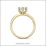 14K Yellow Gold Solitaire Ring, IGI Certified 0.75 ctw Pear Lab Grown Diamond