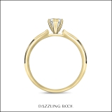0.50 Cttw Marquise Lab Grown Diamond V-Prong Solitaire Engagement Ring, 14K Yellow Gold
