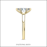 0.50 Cttw Marquise Lab Grown Diamond V-Prong Solitaire Engagement Ring, 14K Yellow Gold