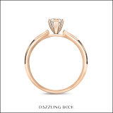 0.50 Cttw Marquise Lab Grown Diamond V-Prong Solitaire Engagement Ring, 18K Rose Gold
