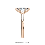 0.50 Cttw Marquise Lab Grown Diamond V-Prong Solitaire Engagement Ring, 18K Rose Gold