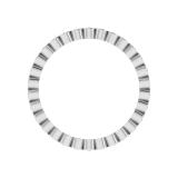 Round Lab Grown White Diamond Bezel-Set Stackable Eternity Wedding Band for Women (0.26 ctw, Color H-I, Clarity SI2) in 925 Sterling Silver