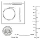 Round Lab Grown White Diamond Bezel-Set Stackable Eternity Wedding Band for Women (0.26 ctw, Color H-I, Clarity SI2) in 925 Sterling Silver