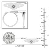 Round Accent Lab Grown White Diamond Solitaire Heart Youth Promise Ring for Women in 925 Sterling Silver