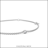 0.28 Cttw Pear and Round Lab Grown White Diamond Dew Drop Link Chain Bracelet for Women in 925 Sterling Silver