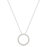 Round Lab Grown White Diamond Open Eternity Circle of Life Circle Pendant for Women (1.75 ctw, Color H-I, Clarity SI2) in 14K Yellow Gold