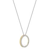 Round Lab Grown White Diamond Open Eternity Circle of Life Circle Pendant for Women (1.75 ctw, Color H-I, Clarity SI2) in 14K Yellow Gold