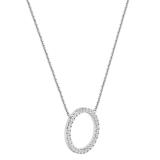 Round Lab Grown White Diamond Open Eternity Circle of Life Pendant for Women (0.50 ctw Color H-I Clarity SI2) in 925 Sterling Silver