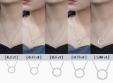 Round Lab Grown White Diamond Open Eternity Circle of Life Pendant for Women (0.50 ctw Color H-I Clarity SI2) in 925 Sterling Silver