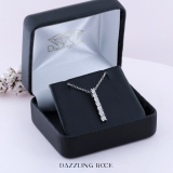 0.10 Carat (ctw) Round Lab Grown White Diamond 7 Stone Illusion Set Life Journey Pendant with 18 inch Silver Chain for Women in 925 Sterling Silver