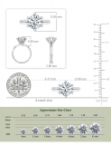 IGI Certified 3.00 Ctw Round Lab Grown White Diamond Solitaire Engagement Ring for Women in 10K White Gold