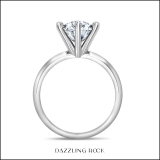 IGI Certified 2.50 Ctw Round Lab Grown White Diamond Solitaire Engagement Ring for Women in 925 Sterling Silver