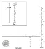 Round Lab Grown White Diamond Drop Earrings for Her (0.51 ctw, Color H-I, Clarity SI2 ) in 925 Sterling Silver in Push Back