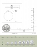 0.60 Carat (ctw) Oval & Round Lab Grown White Diamond Solitaire Style Engagement Ring for Her in 925 Sterling Silver 