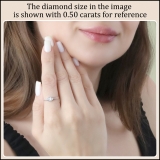 IGI Certified 3.00 Carat Marquise Lab Grown White Diamond Solitaire Sideways Bezel Set Engagement Ring for Women in 925 Sterling Silver