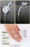 0.50 Carat (ctw) Round Lab Grown White Diamond Solitaire Bezel Set Engagement Ring for Women in 925 Sterling Silver