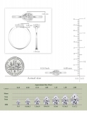 0.50 Cttw Pear Lab Grown Diamond Solitaire Sideways Bezel Set Ring,10K White Gold