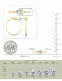 0.50 Cttw Pear Lab Grown Diamond Solitaire Sideways Bezel Set Ring,14K Yellow Gold