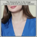 IGI Certified 2.00 Cttw Oval Lab Grown Diamond Solitaire Pendant Necklace with 18 inch Silver Chain in 925 Sterling Silver