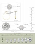 1.00 Carat Oval & Round Lab Grown White Diamond Dual Halo Engagement Ring for Women in 14K Yellow Gold