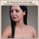 IGI Certified 0.75 Cttw Oval Lab Grown Diamond Solitaire Bezel Set Pendant Necklace with 18 inch Gold Chain in 10K White Gold