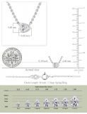 	 0.25 Ctw Pear Lab Grown Diamond Classic Solitaire Sideways Pendant with 18 inch Silver Chain , 10K White Gold