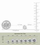 IGI Certified 4.00 Cttw Round Lab Grown Diamond Solitaire Stud Earrings for Women in 10K White Gold in Screw Back