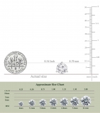 IGI Certified 5.00 Cttw Round Lab Grown Diamond Solitaire Stud Earrings for Women in 10K White Gold in Push Back