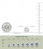 IGI Certified 6.00 Cttw Round Lab Grown Diamond Solitaire Stud Earrings for Women in 14K White Gold in Screw Back