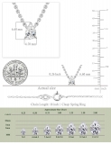 0.50 Ctw Pear Lab Grown Diamond Teardrop Solitaire Pendant with 18 inch Gold Chain, 10K White Gold