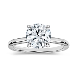 IGI Certified 1.50 Ctw Round Lab Grown Diamond Classic Solitaire Engagement Ring, 10K White Gold