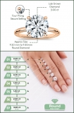 IGI Certified 3.00 Ctw Round Lab Grown Diamond Classic Solitaire Engagement Ring, 18K Rose Gold