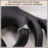 IGI Certified 1.25 Ctw Round Lab Grown Diamond Classic Solitaire Engagement Ring, 18K White Gold